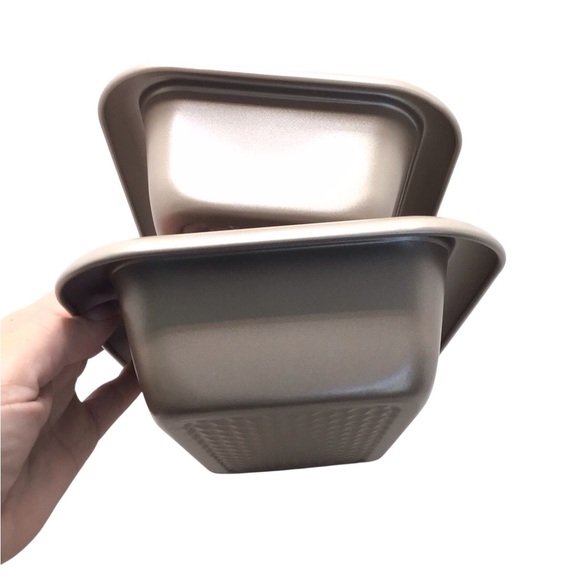 2pc Chicago Metallic Non-Stick Loaf Pans Rectangle Textured Bakeware - Picture 6 of 10